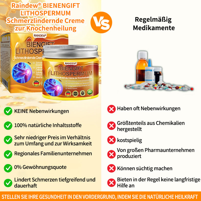 LETZTER TAG 80 % RABATT✨Raindew® BIENGIFT LITHOSPERMUM Schmezindeme Creme zurKnochenhelung