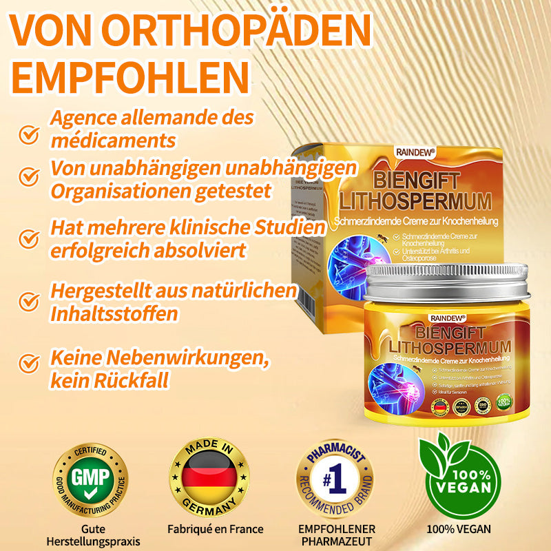 LETZTER TAG 80 % RABATT✨Raindew® BIENGIFT LITHOSPERMUM Schmezindeme Creme zurKnochenhelung