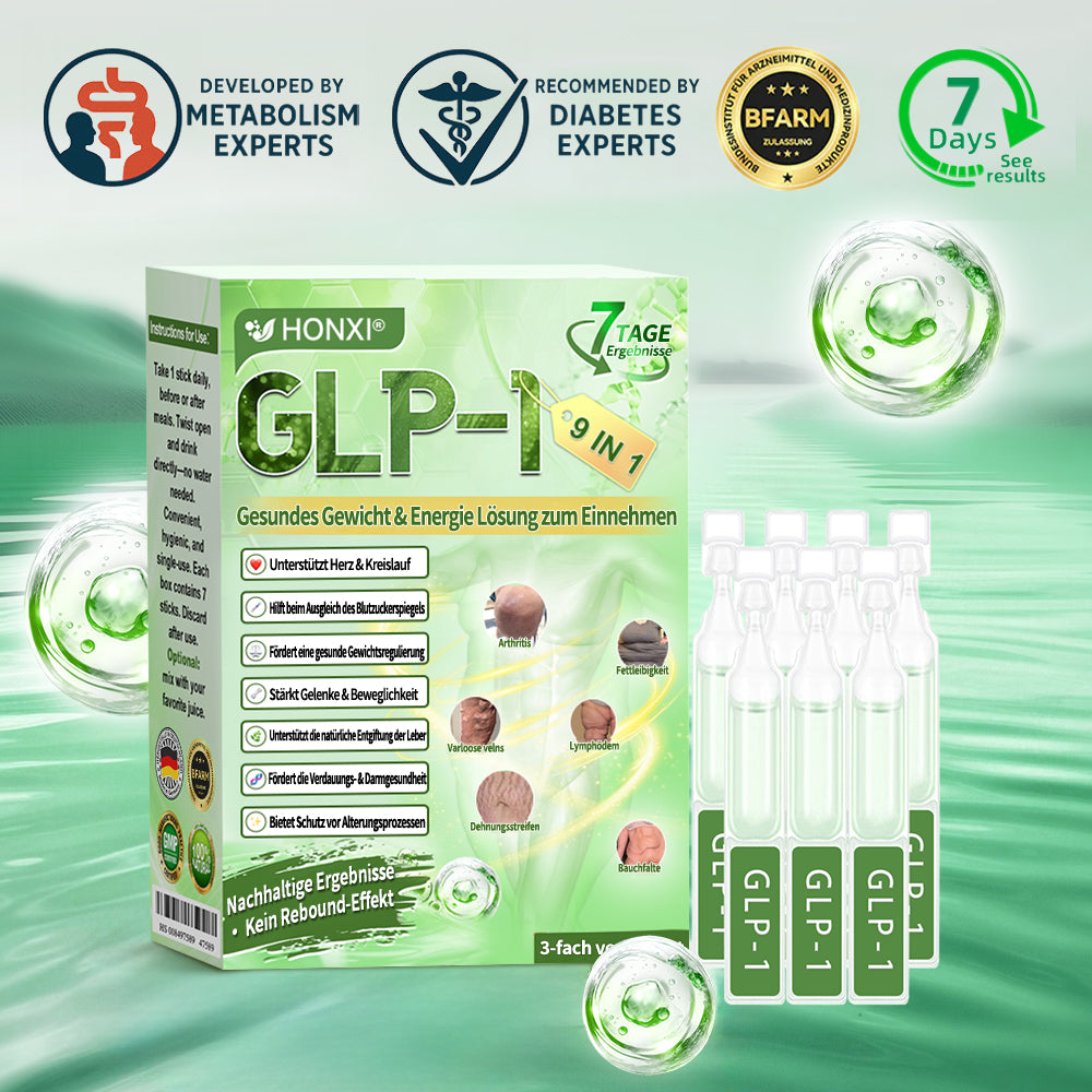 🇩🇪Honxi® GLP-1 9-in-1 Gesundes Gewicht & Energie Lösung zum Einnehmen ✅Alternative zur Injektion✅ Keine Nebenwirkungen – sichtbare Ergebnisse in nur 7 Tagen