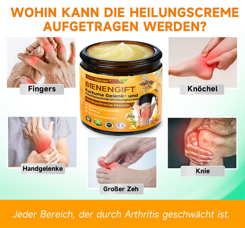 Offizieller Shop:Raindew Bienengift- und Kurkuma-Gelenk- und Knochenschmerzlinderungscreme