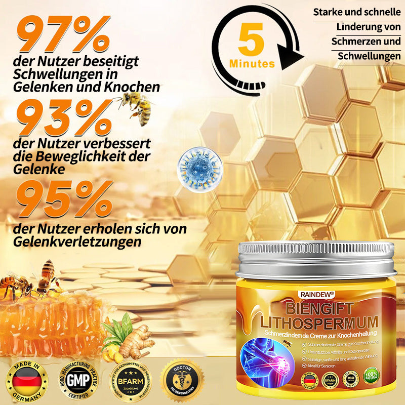 LETZTER TAG 80 % RABATT✨Raindew® BIENGIFT LITHOSPERMUM Schmezindeme Creme zurKnochenhelung