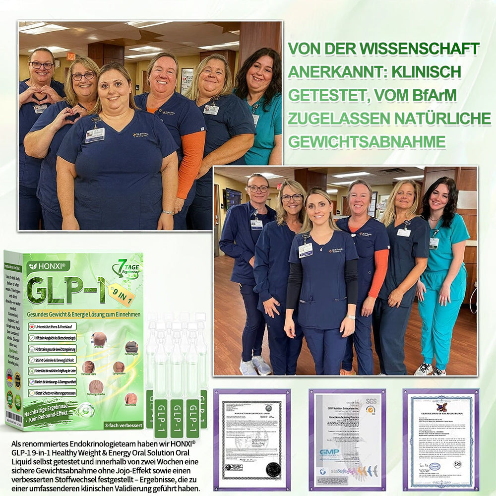 🇩🇪Honxi® GLP-1 9-in-1 Gesundes Gewicht & Energie Lösung zum Einnehmen ✅Alternative zur Injektion✅ Keine Nebenwirkungen – sichtbare Ergebnisse in nur 7 Tagen