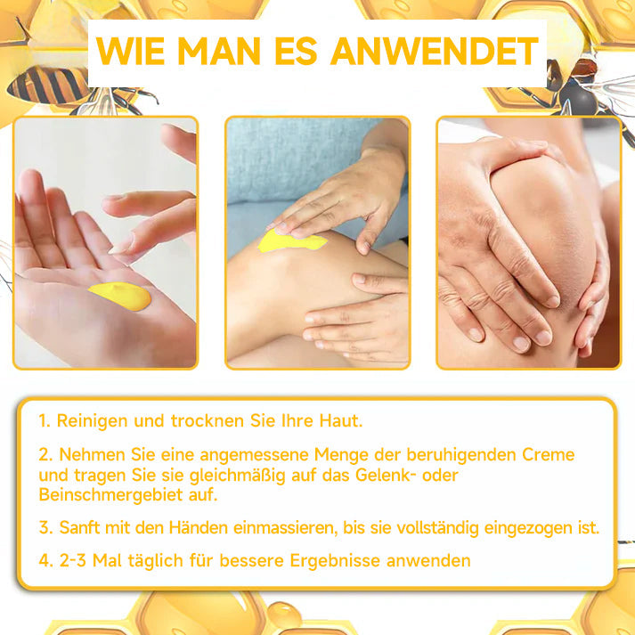 Offizieller Shop:Raindew Bienengift- und Kurkuma-Gelenk- und Knochenschmerzlinderungscreme