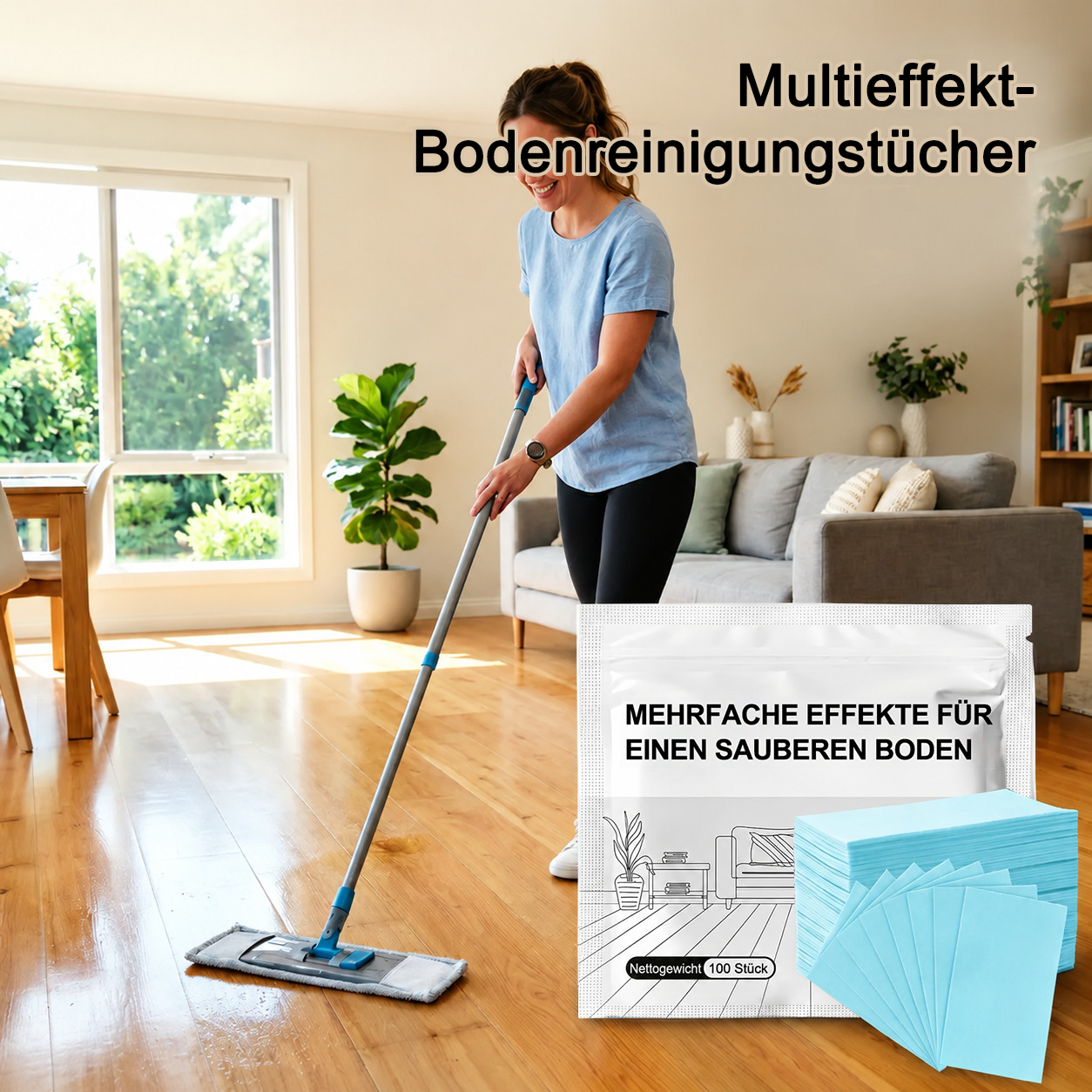 🔥Letzter Tag: 80% RABATT✨ Antibakterieller Mehrflächenreiniger für Hartholz, Fliesen & Laminat
