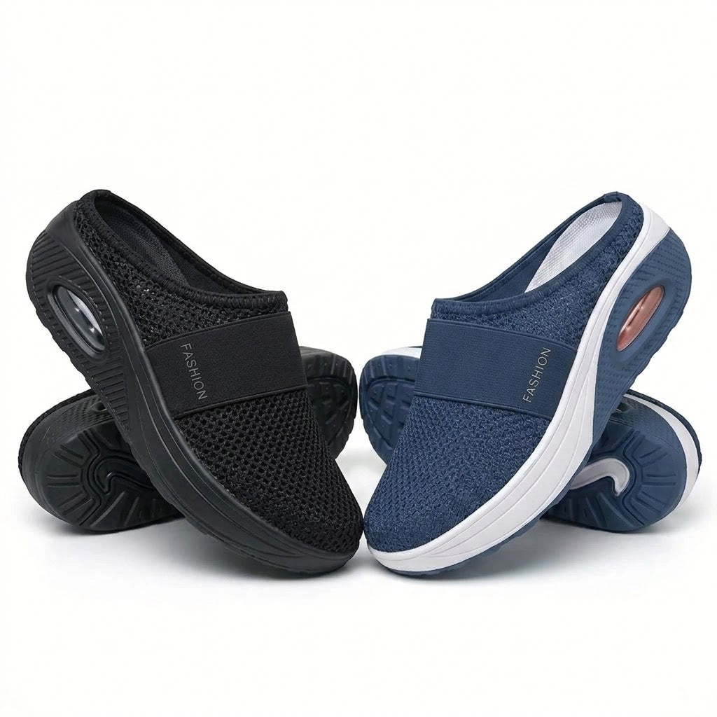 🔥 LETZTER TAG SALE – 80 % RABATT | BQODQO® Luftpolster Slip-on Walking Schuhe mit Fußgewölbeunterstützung, für Damen