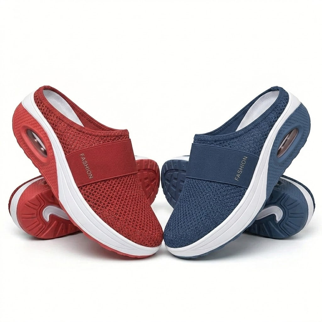 🔥 LETZTER TAG SALE – 80 % RABATT | BQODQO® Luftpolster Slip-on Walking Schuhe mit Fußgewölbeunterstützung, für Damen