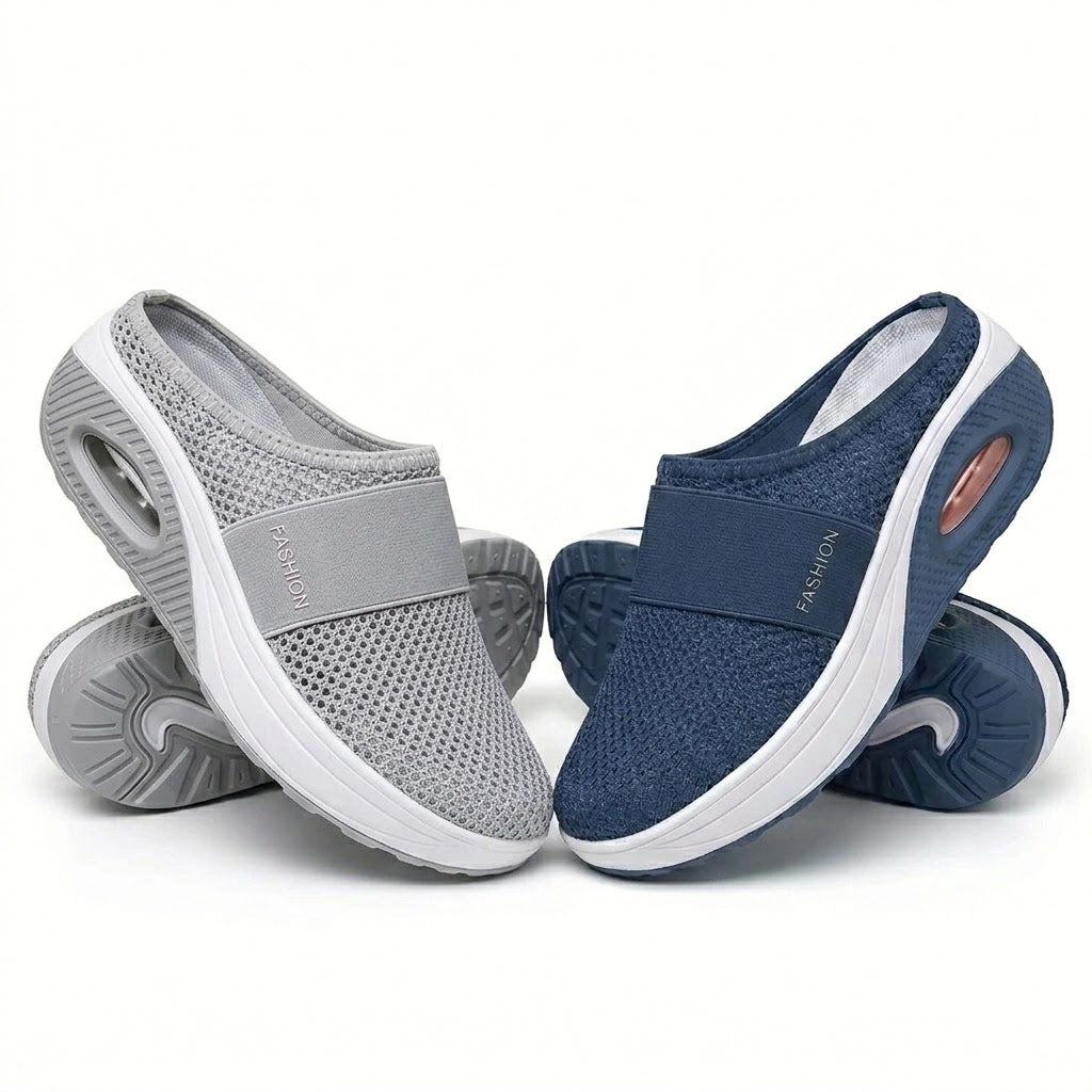 🔥 LETZTER TAG SALE – 80 % RABATT | BQODQO® Luftpolster Slip-on Walking Schuhe mit Fußgewölbeunterstützung, für Damen