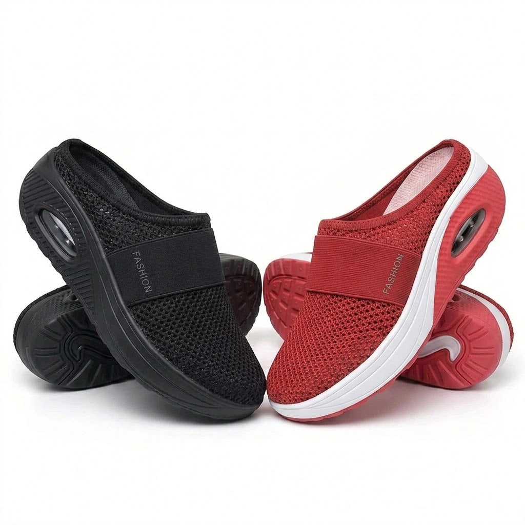 🔥 LETZTER TAG SALE – 80 % RABATT | BQODQO® Luftpolster Slip-on Walking Schuhe mit Fußgewölbeunterstützung, für Damen