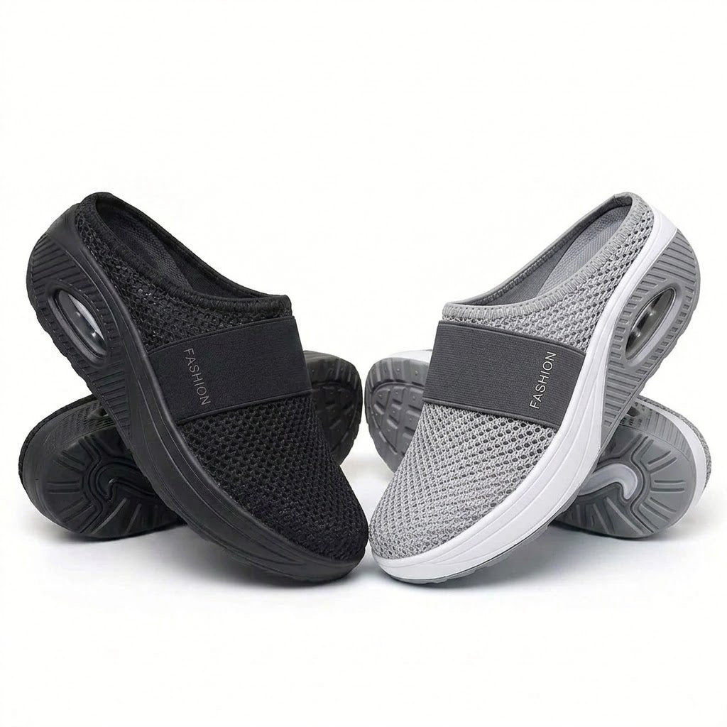 🔥 LETZTER TAG SALE – 80 % RABATT | BQODQO® Luftpolster Slip-on Walking Schuhe mit Fußgewölbeunterstützung, für Damen