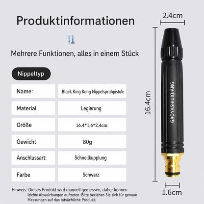 🇩🇪LETZTER TAG 80 % RABATT ✨ Leistungsstarker Hochdruckreiniger für Auto, Zuhause & Garten